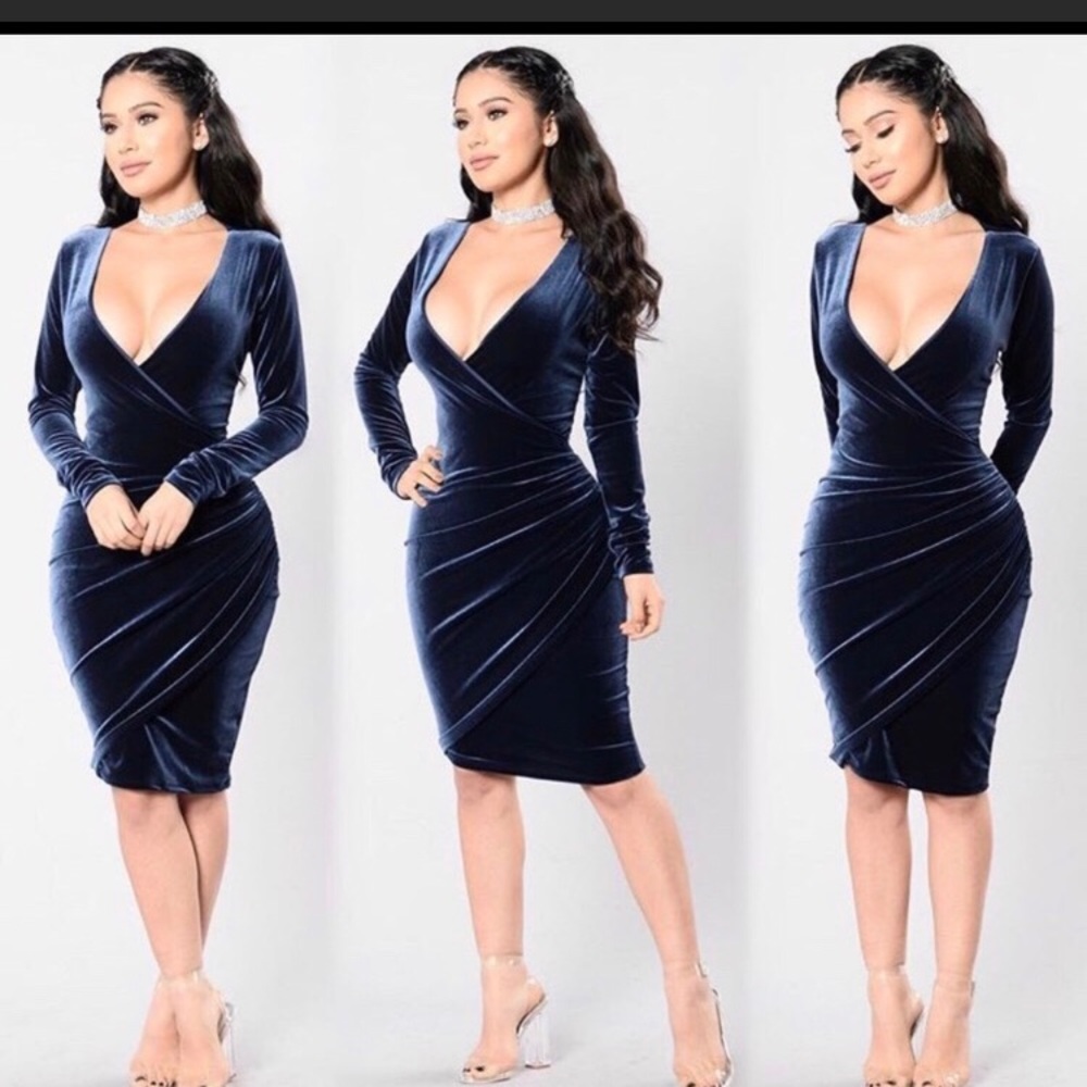 Fashion Nova Velvet Dress